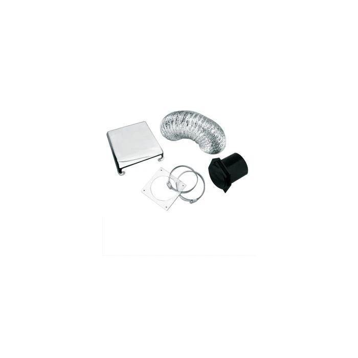 Splendide Deluxe Chrome Plated Dryer Vent Kit 3 Splendide Deluxe Chrome Plated Dryer Vent Kit