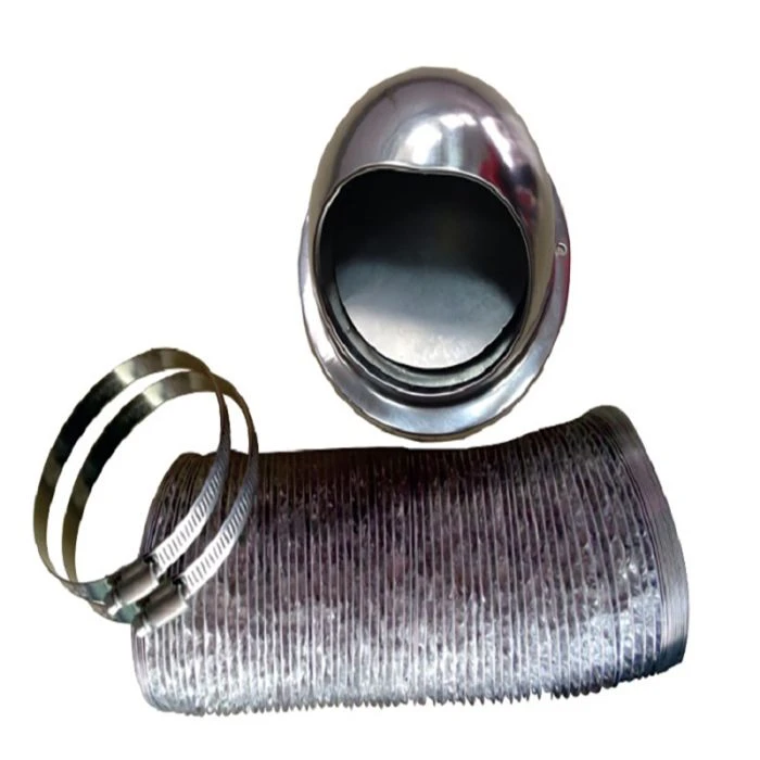 Pinnacle Appliances Washer/Dryer Stainless Steel External Vent Kit W/ Damper 3 Pinnacle Appliances Washer/Dryer Stainless Steel External Vent Kit W/ Damper