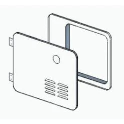 Girard New Generation Hinged Door/Flange Assembly For A 6 Gal Atwood Retrofit GSWH-2