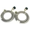 Pinnacle Appliance Washer/Dryer Braided Stainless Steel Inlet Hose-Set Of 2 -Rv Equipment 93113