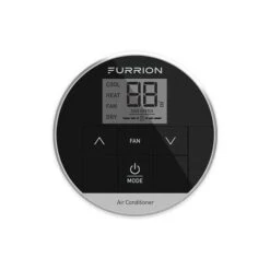 Furrion Chill Standard Single-Zone RV Wall Thermostat W/ 3 Fan Speeds - Black